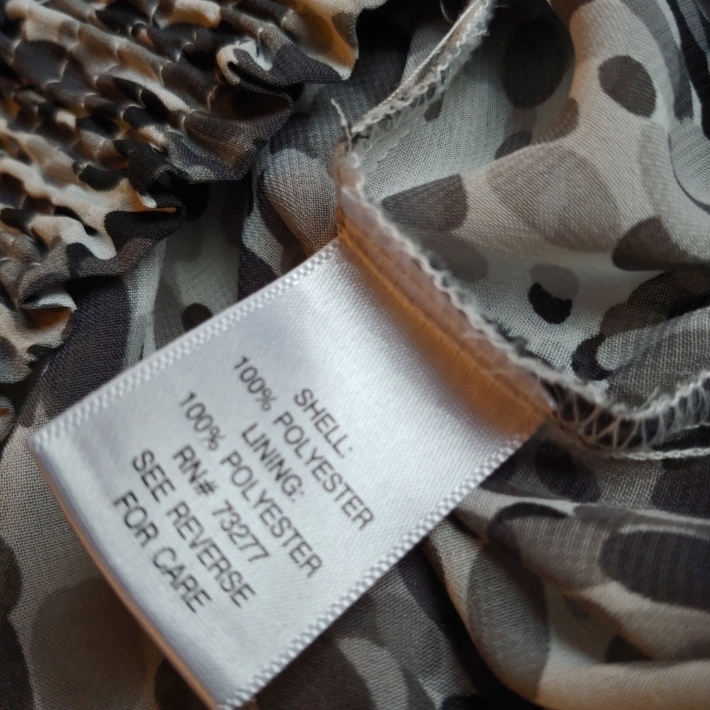 Nwot Apt 9 women's gray black & white blouse - Picture 4 of 5